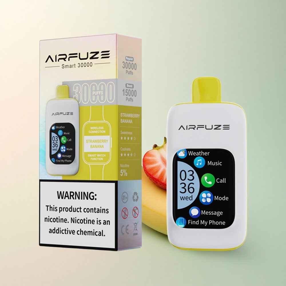 AirFuze Smart 30000 Aardbei Banaan 5% Nicotine 900mAh Type-C
