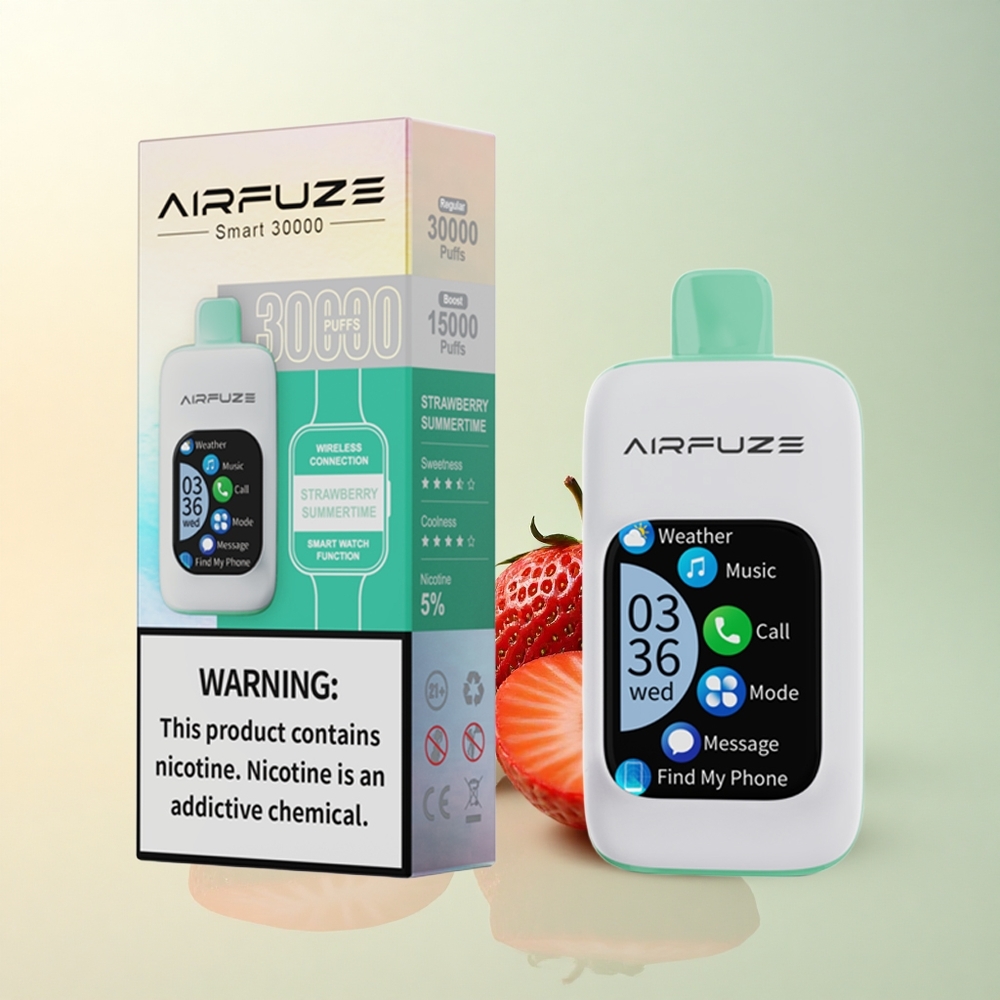 AirFuze Smart 30000 Aardbeien Zomertijd 5% Nicotine 900mAh