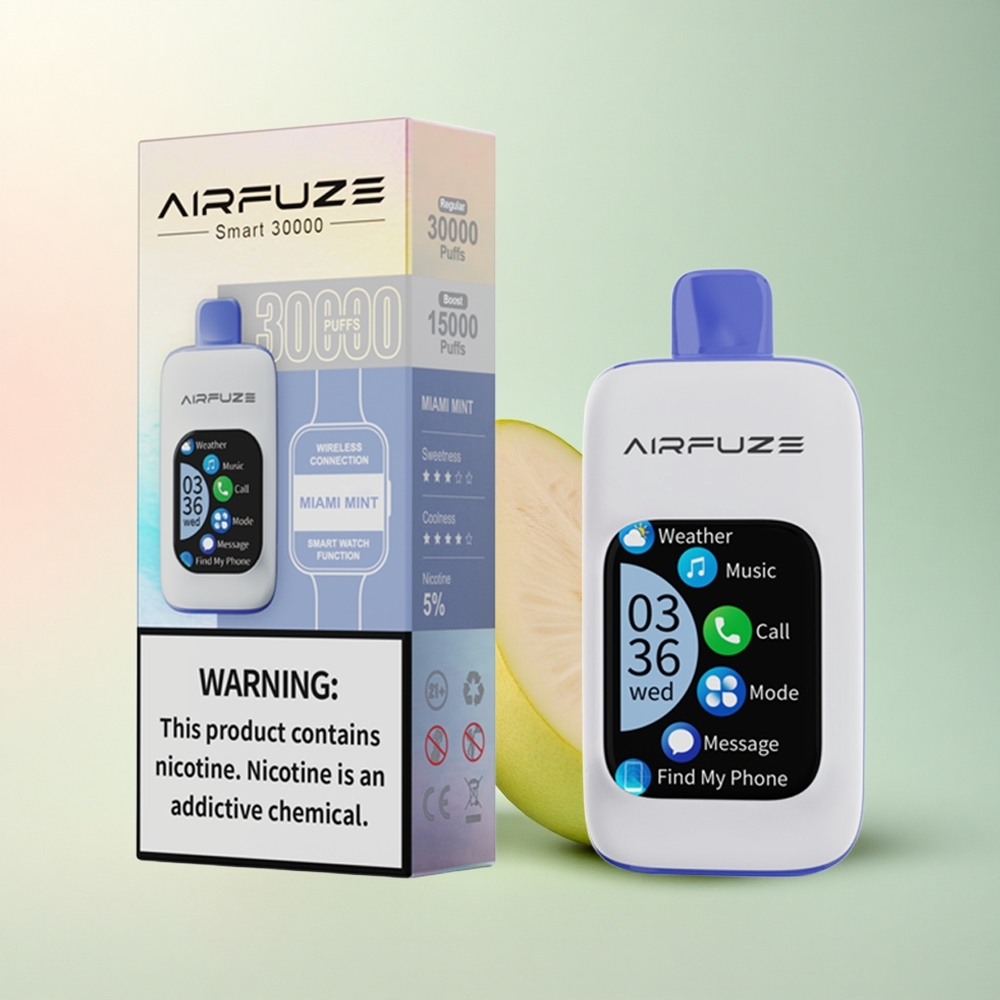 AirFuze Smart 30000 Amsterdam Munt Type-C 900mAh 5% Nicotine