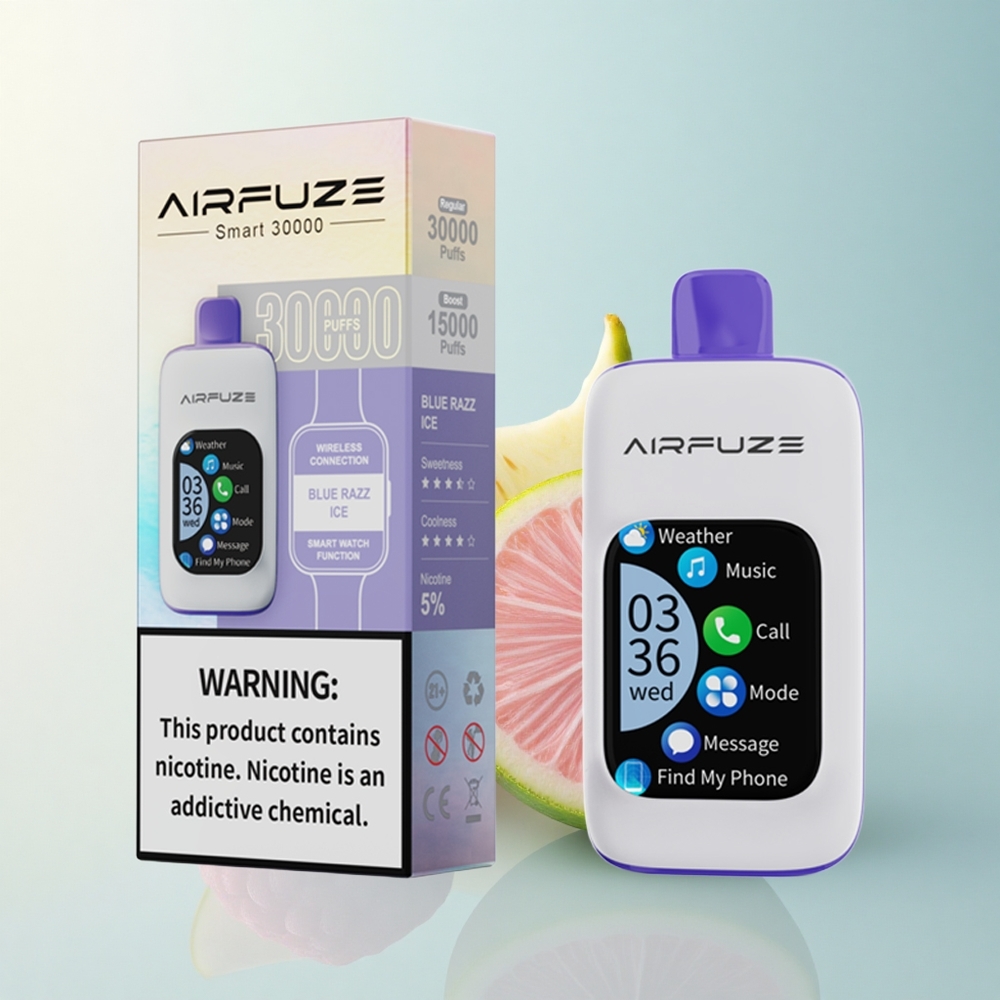 AirFuze Smart 30000 Blauwe Framboos IJs 5% Nicotine 900mAh
