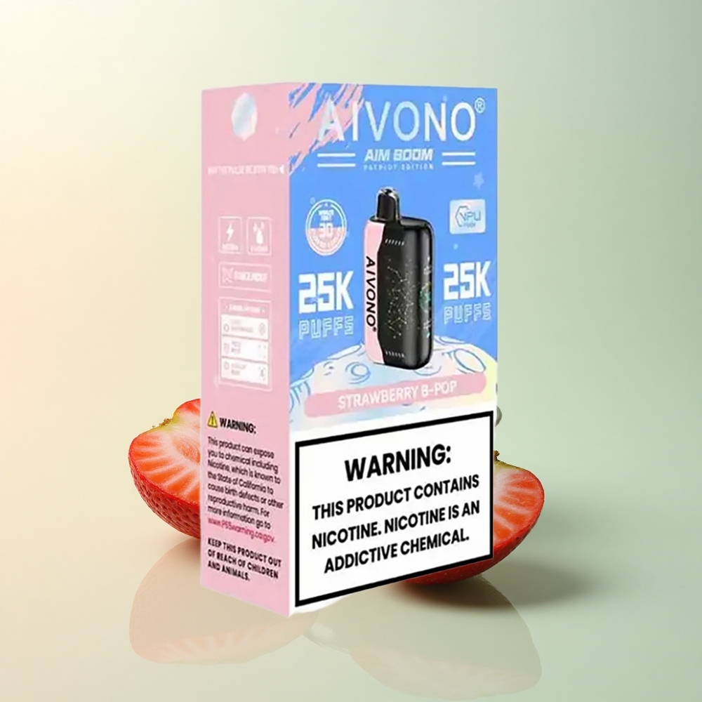 Aivono Aim Boom 25000 Aardbei B Pop 650mAh 28ml