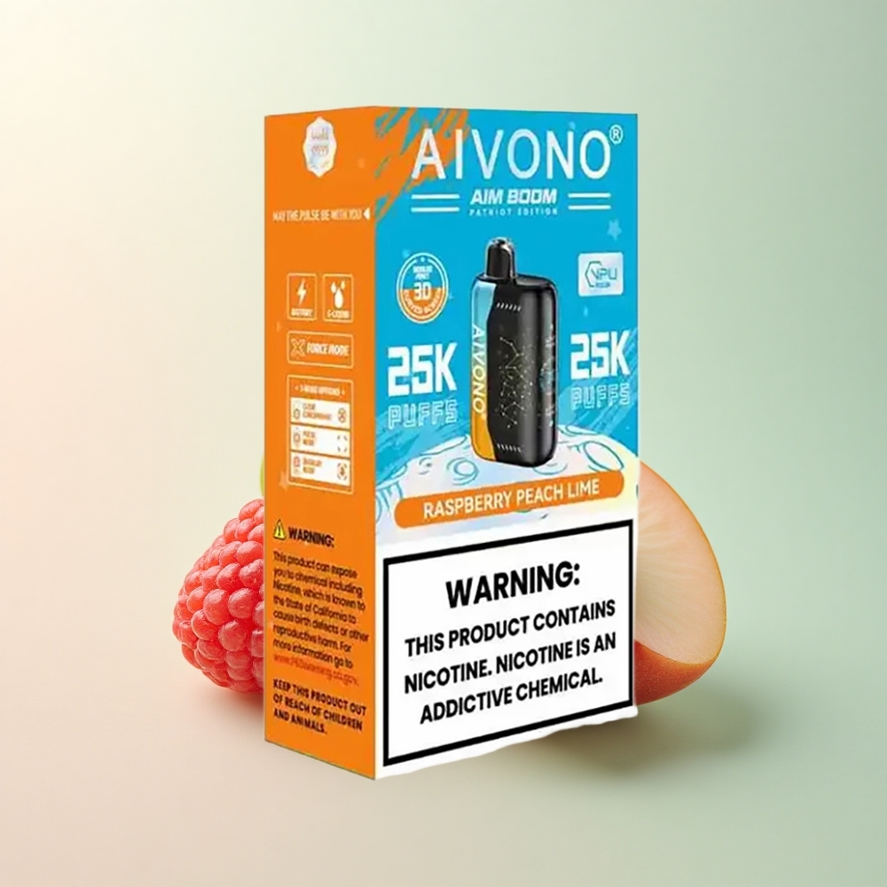 Aivono Aim Boom 25000 Framboos Perzik Limoen 650mAh