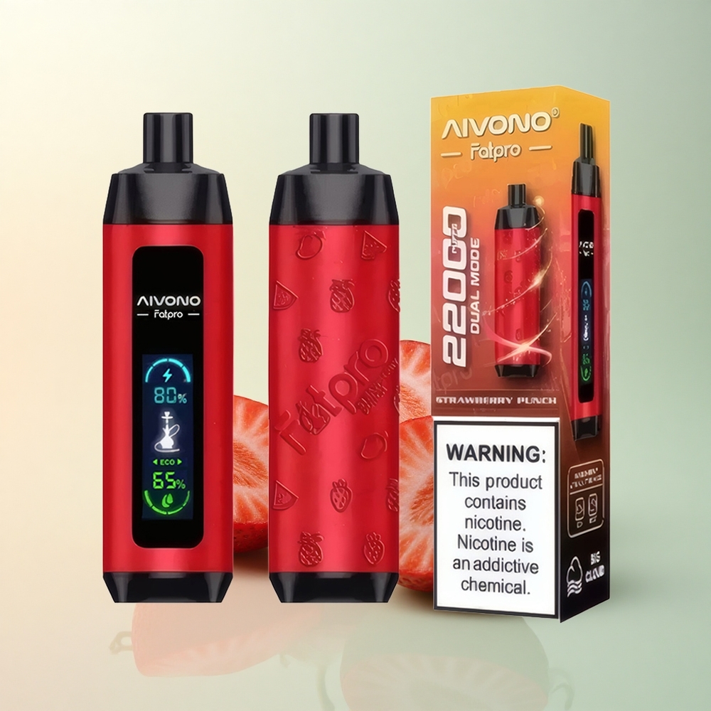 Aivono Aim Fatpro 22000 Aardbeien Punch 5% Nicotine 600mAh 28ml