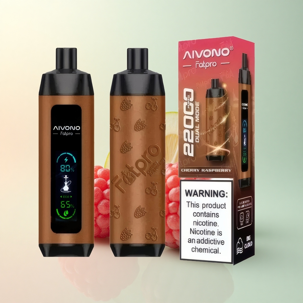 Aivono Aim Fatpro 22000 Kers Framboos 5% Nicotine 600mAh 28ml