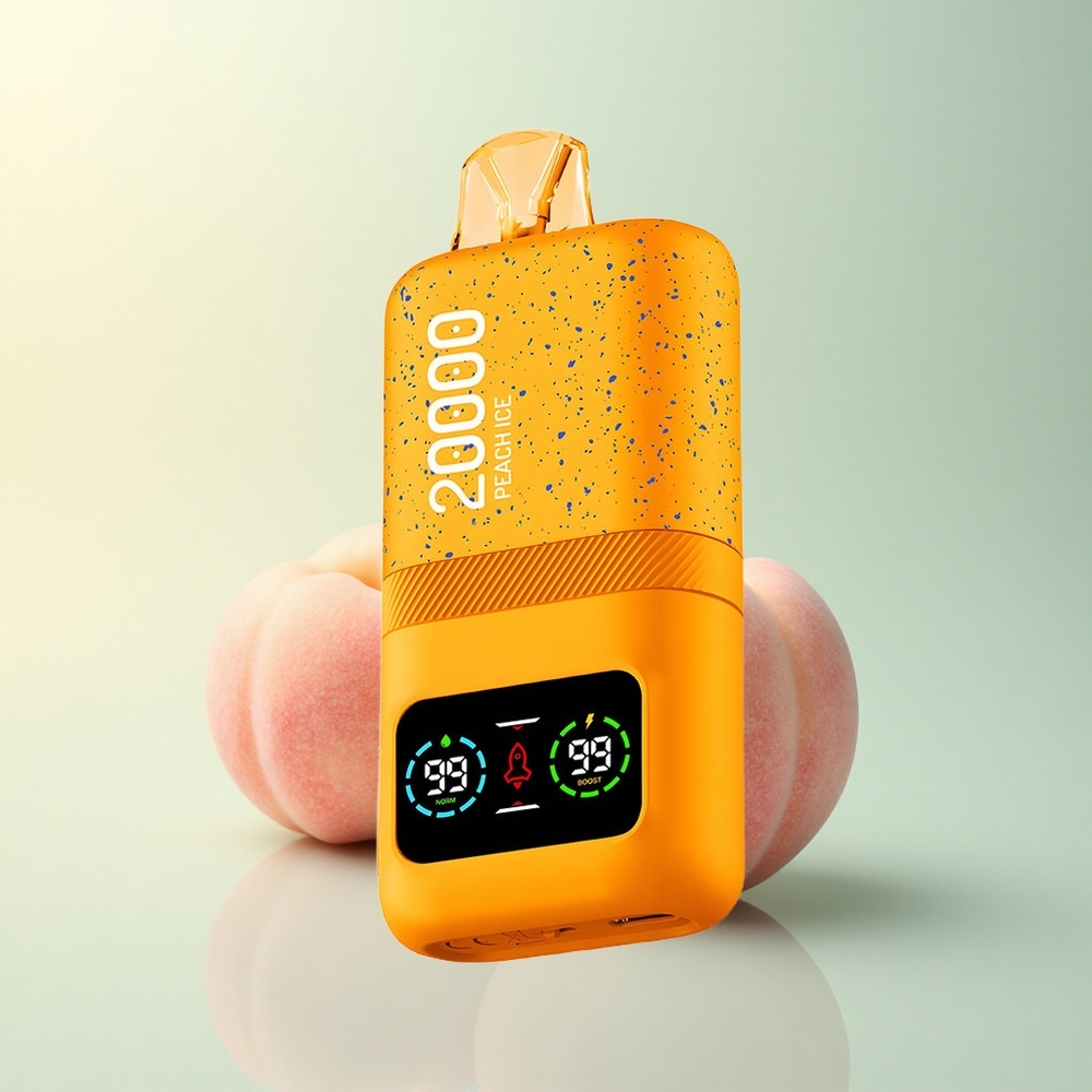 Aivono Aim Magic 20000 Perzik IJs Dual Mesh LCD 600mAh