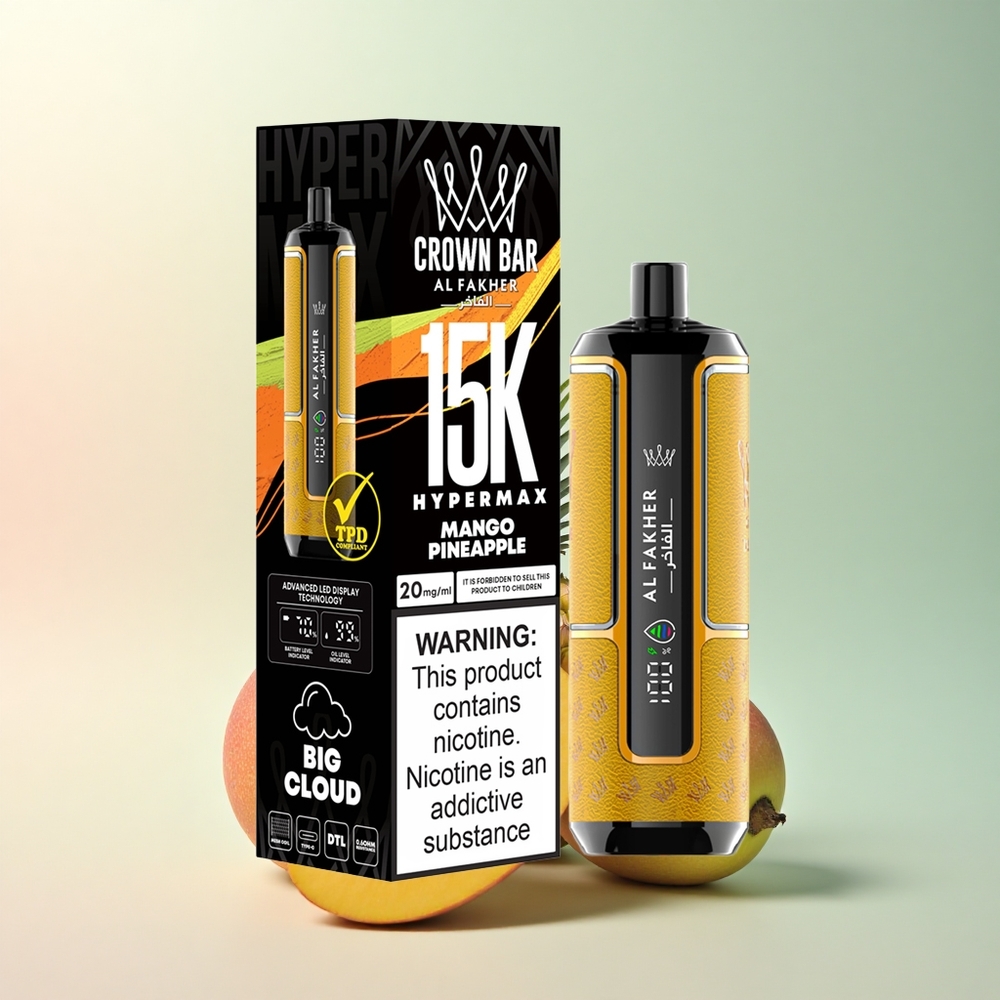 Al Fakher Crown Bar 15K Hypermax Ananas Mango 600mAh Type-C