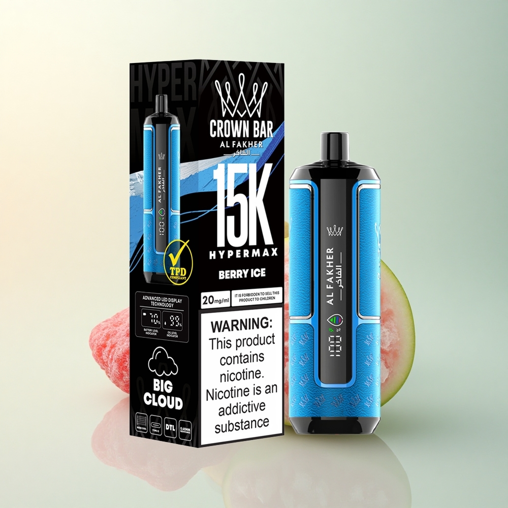 Al Fakher Crown Bar 15K Hypermax Bes Ice 22ml 600mAh