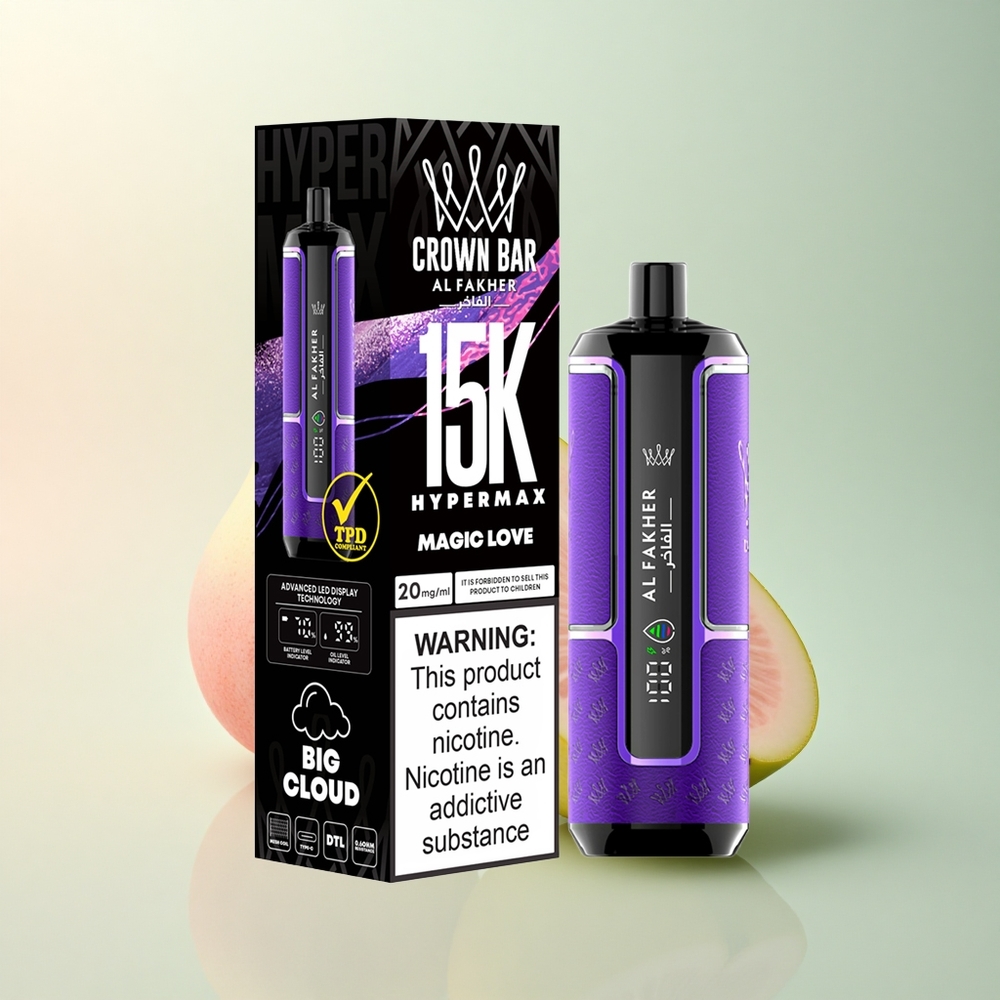 Al Fakher Crown Bar 15K Hypermax Magische Liefde 22ml 600mAh 6mg Nicotine