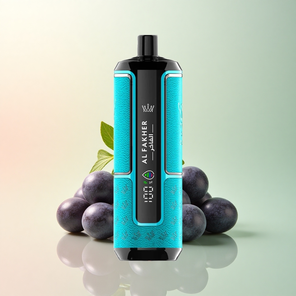 Al Fakher Crown Bar 15K Hypermax Zwarte Bes Munt 600mAh Type-C